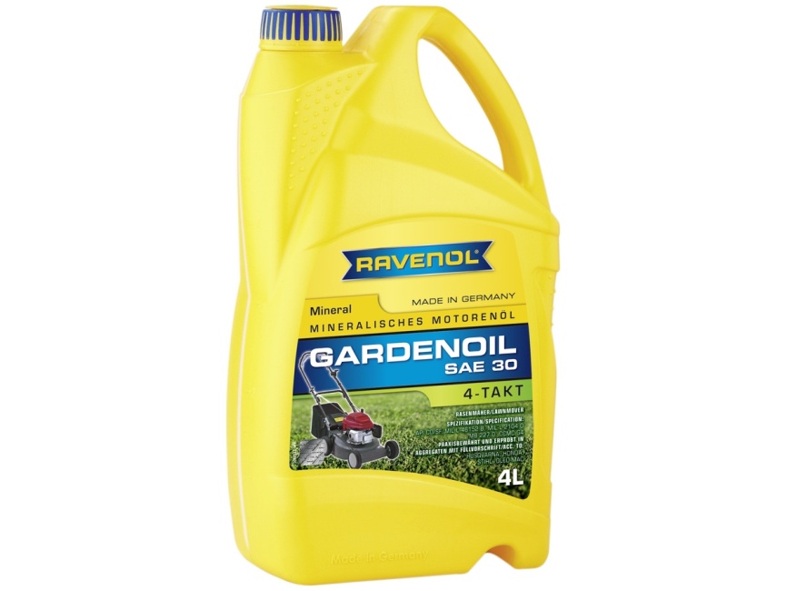 Моторное масло RAVENOL 4-Takt Gardenoil HD 30 (4л) фото 1