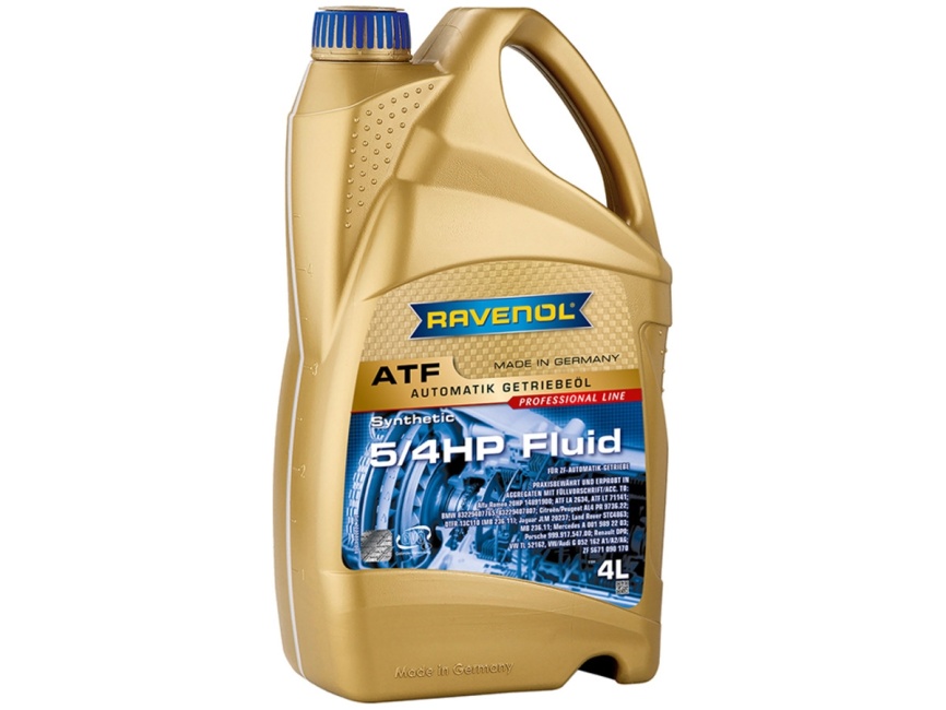 Трансмиссионное масло RAVENOL ATF 5/4 HP Fluid (4л) фото 1