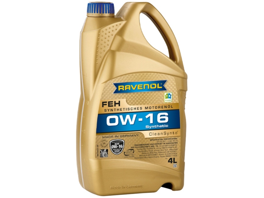 Моторное масло RAVENOL FEH SAE 0W-16 (4л) фото 1
