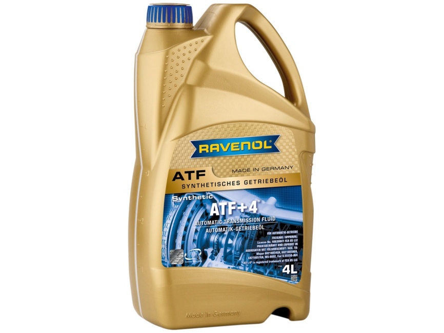 Трансмиссионное масло RAVENOL ATF+4 Fluid (4л) фото 1