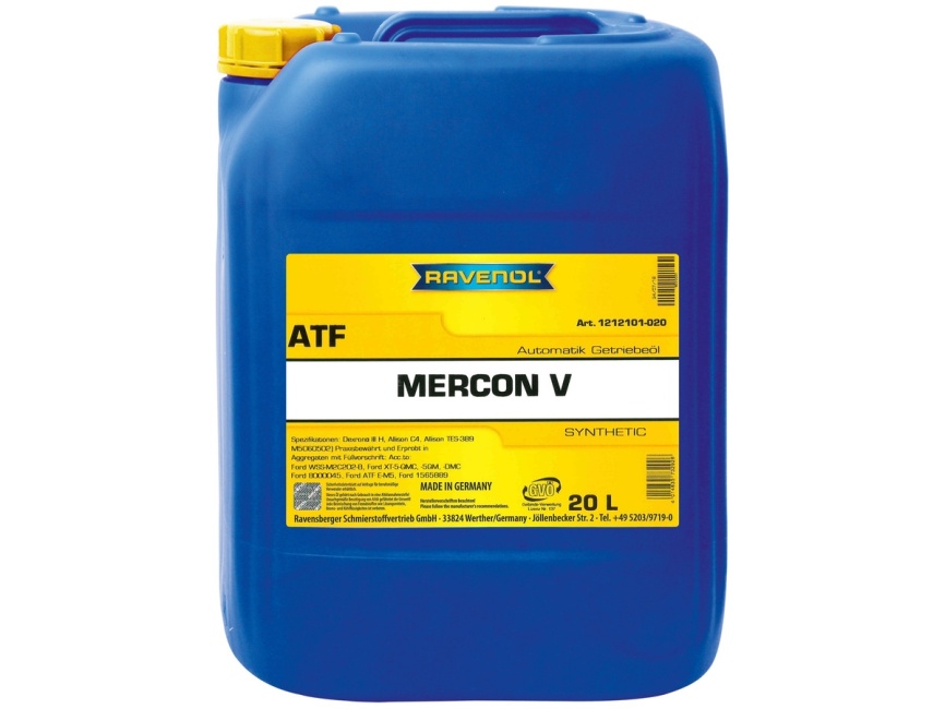 Трансмиссионное масло RAVENOL ATF Mercon V (20л) фото 1