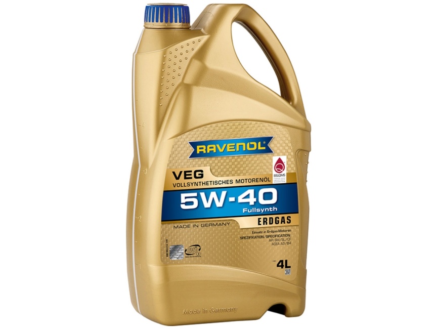 Моторное масло RAVENOL VEG SAE 5W-40 (4л) фото 1
