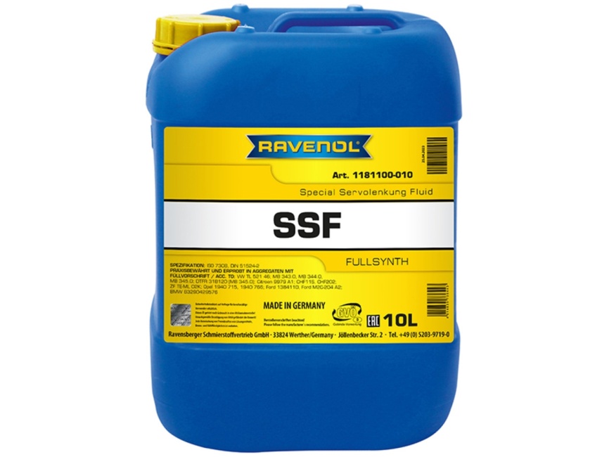 Жидкость для гидроусилителя RAVENOL SSF Spec. Servolenkung Fluid (10л) фото 1