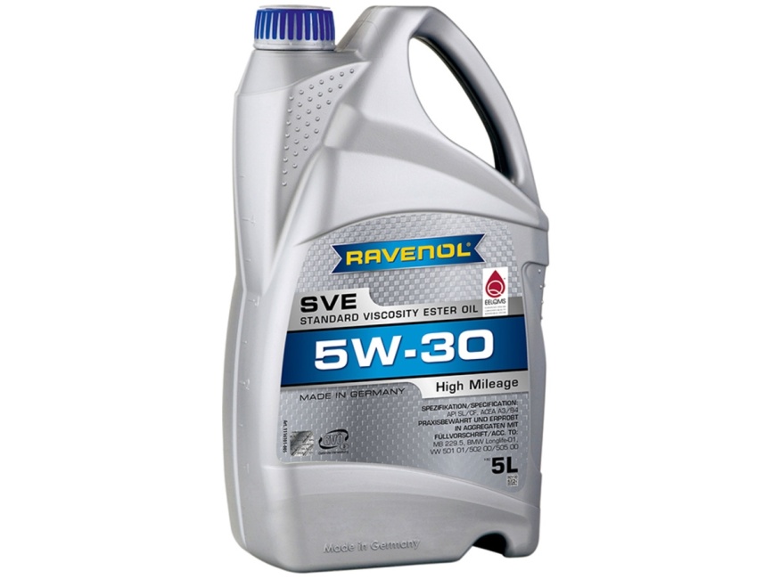Моторное масло RAVENOL SVE Standard Viscosity Ester Oil SAE 5W-30 (5л) фото 1