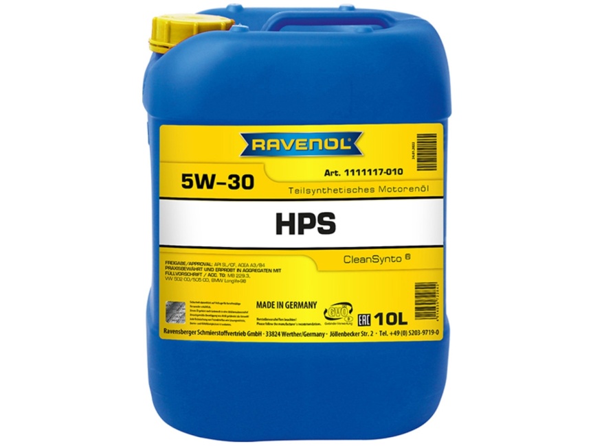 Моторное масло RAVENOL HPS SAE 5W-30 (10л) фото 1