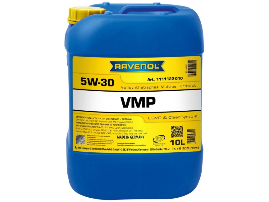 Моторное масло RAVENOL VMP SAE 5W-30 (10л) фото 1