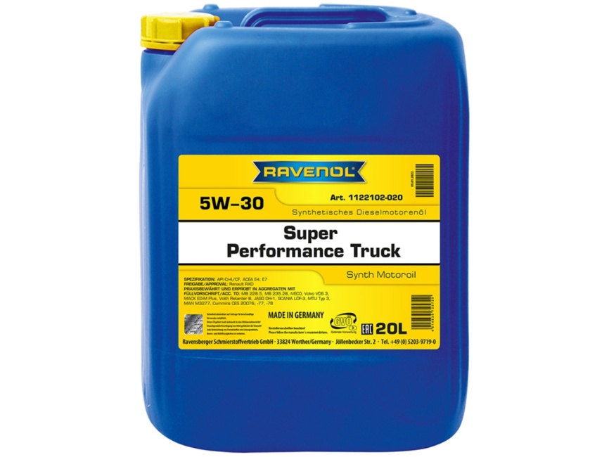 Моторное масло RAVENOL Super Performance Truck SAE 5W-30 (20л) фото 1