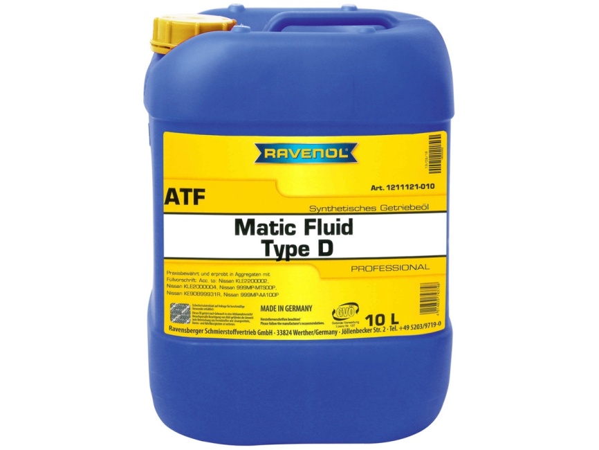 Трансмиссионное масло RAVENOL ATF Matic Fluid Type D (10л) фото 1