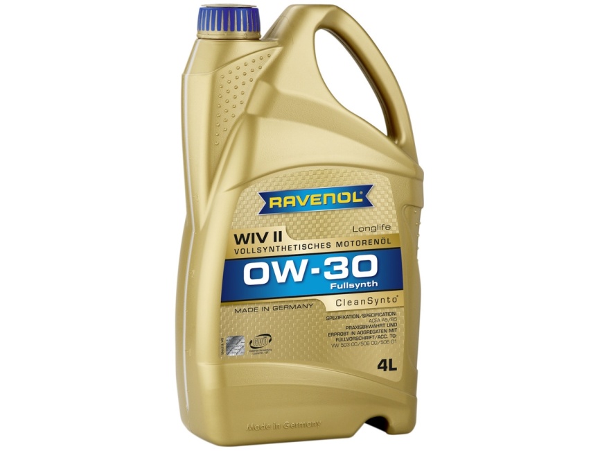 Моторное масло RAVENOL WIV II SAE 0W-30 (4л) фото 1