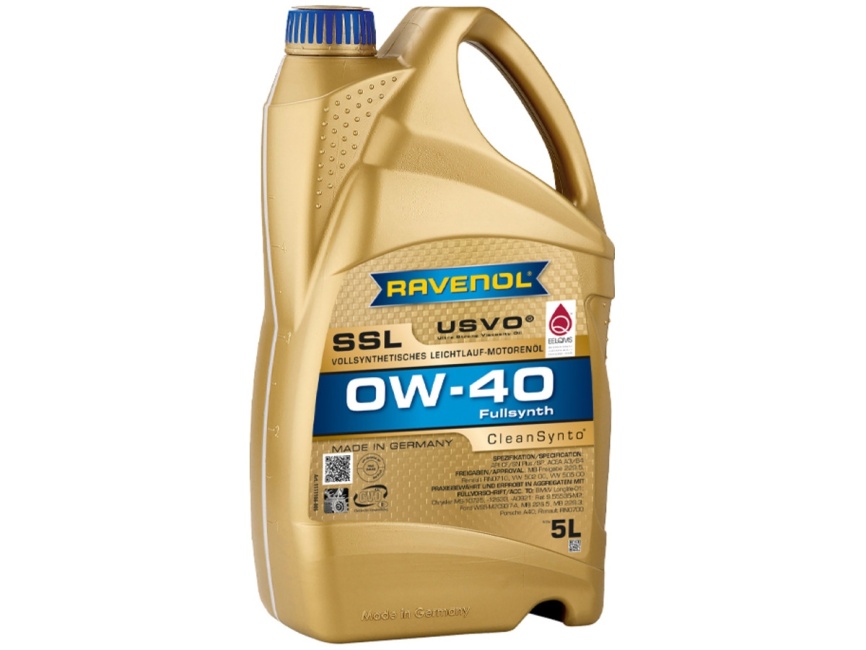 Моторное масло RAVENOL Super Synthetik Oel SSL SAE 0W-40 (5л) фото 1