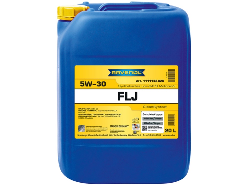 Моторное масло RAVENOL FLJ SAE 5W-30 (20л) фото 1