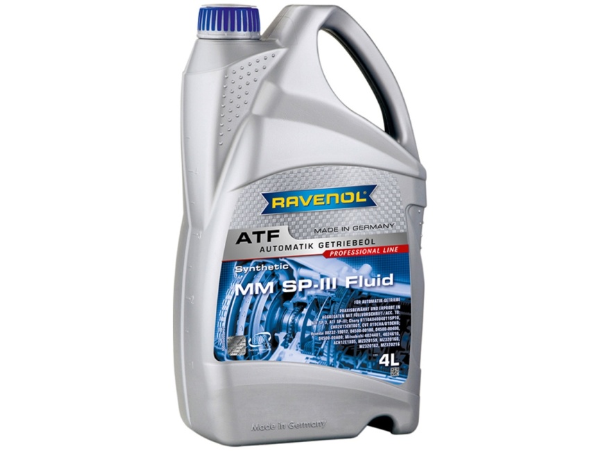 Трансмиссионное масло RAVENOL ATF MM SP-III Fluid (4л) фото 1