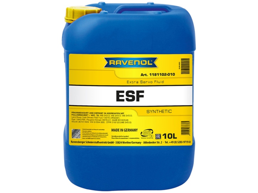 Жидкость для гидроусилителя RAVENOL ESF Extra Servo Fluid (10л) фото 1